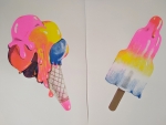 Friso Cone et Friso Rocket, risographies A3 en 4 couleurs avec Fotokino (expo Images-Valises)