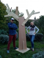 Rodolphe Castellani (constructeur-designer de meubles et d arbres)  et Amélie Jackowski 